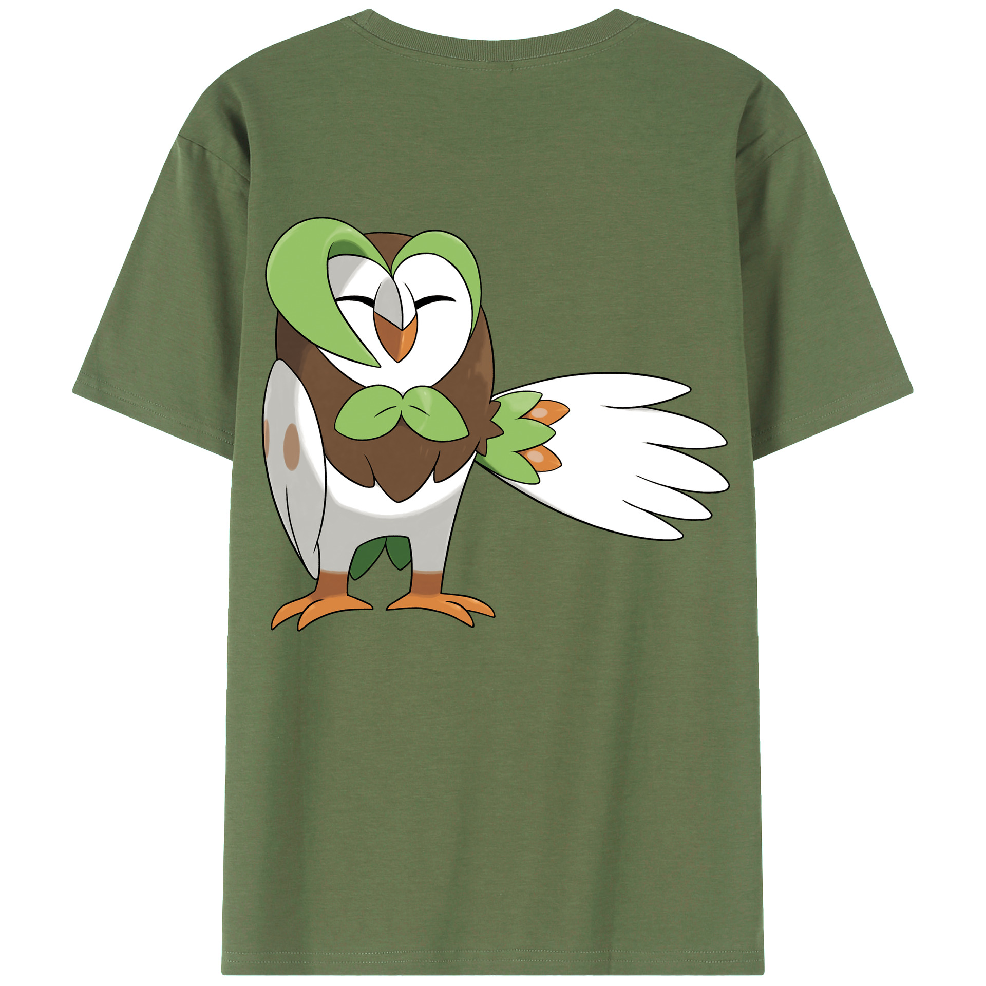 （画像用） ポケットモンスター Pokémon 綿100％ メンズ半袖Tシャツ（バックプリント） 通気性